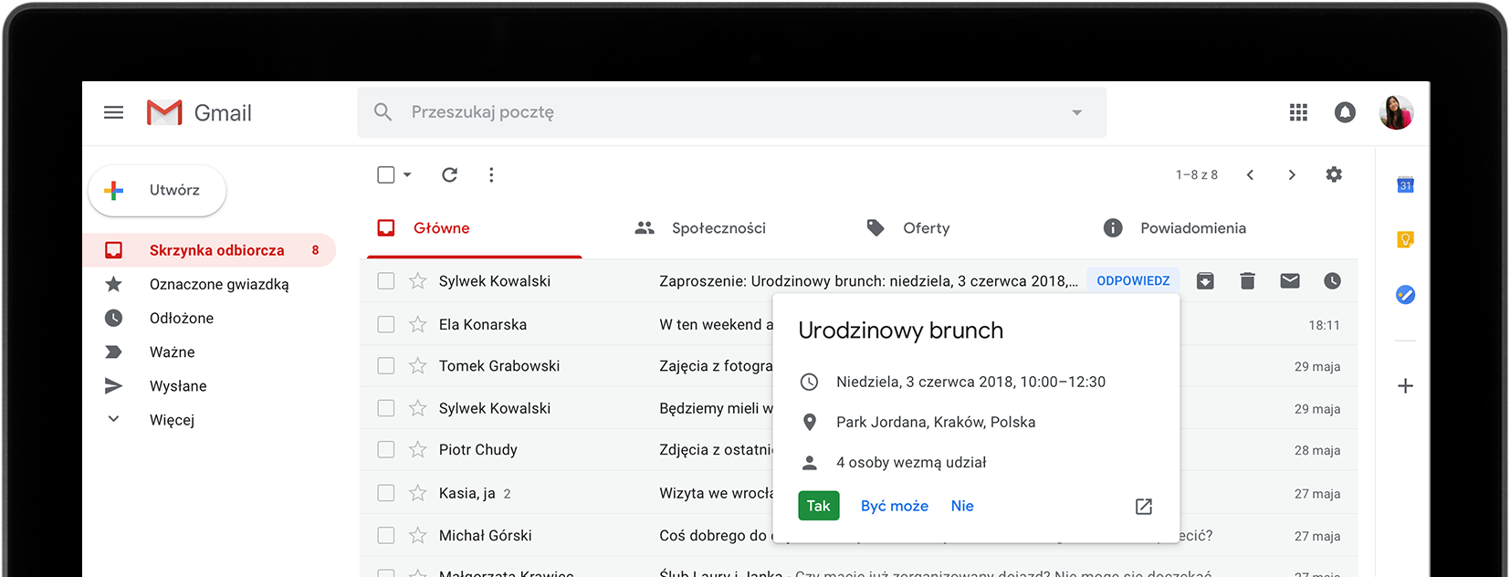 Wszystko pod ręką w skrzynce odbiorczej