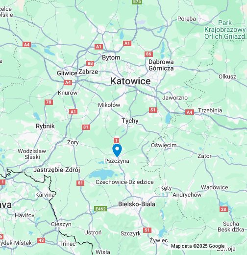 cieszyn mapa google Pszczyna Moje Mapy Google cieszyn mapa google