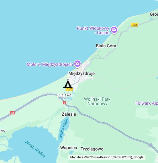 międzyzdroje mapa google Miedzyzdroje Moje Mapy Google międzyzdroje mapa google
